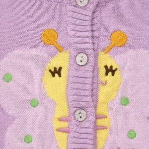 Βρεφικό Λιλά Μπολερό με Κεντημένη Μέλισσα TUC TUC - Image 4