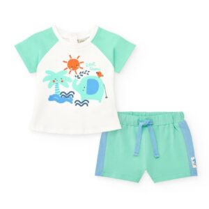 Σετ βρεφικό μπλουζάκι και βερμούδα TUC TUC - Image 1