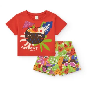 Σετ μπλούζα με πολύχρωμο σορτσάκι TUC TUC - Image 1