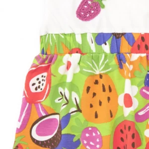 Φόρεμα με κεντημένα patch φρούτα TUC TUC - Image 3