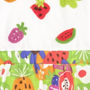 Φόρεμα με κεντημένα patch φρούτα TUC TUC - Image 4