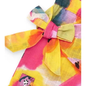 Πολύχρωμο σορτσάκι με φιόγκο στο πλάι TUC TUC - Image 3