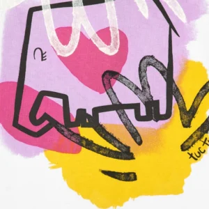 Κοντομάνικο μπλουζάκι με σχέδιο στο μπροστινό μέρος TUC TUC - Image 3