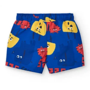 Αγορίστικο μαγιό σορτς μπλε με τροπικά ζώα TUC TUC - Image 2