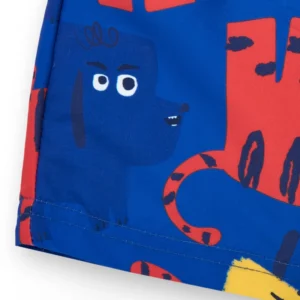 Αγορίστικο μαγιό σορτς μπλε με τροπικά ζώα TUC TUC - Image 4