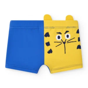 Αγορίστικο μαγιό ελαστικό μπλε με κίτρινες λεπτομέρειες TUC TUC - Image 2