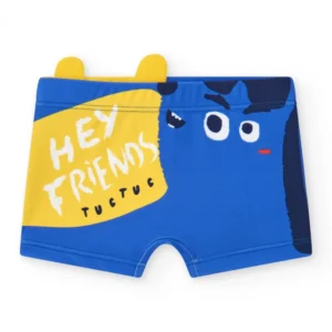 Αγορίστικο μαγιό ελαστικό μπλε με κίτρινες λεπτομέρειες TUC TUC - Image 1