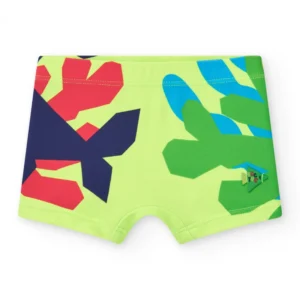 Αγορίστικο μαγιό ελαστικό πράσινο με ψαράκια TUC TUC - Image 1