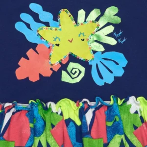 Φορεματάκι για Κορίτσια Σε Μπλε χρώμα με Λαμπερό Αστέρι TUC TUC - Image 4