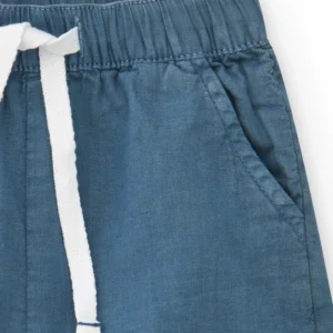 Αγορίστικη βερμούδα μπλε με κορδόνι και πλαϊνές τσέπες TUC TUC - Image 3