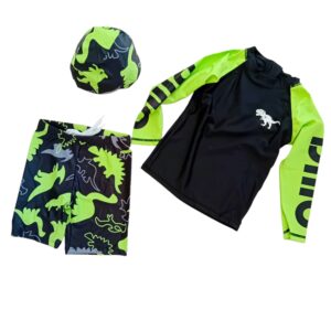 Σετ μαγιό για αγόρια με δεινόσαυρους 3 τεμαχίων - Image 1