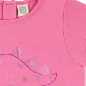 Μπλουζάκι TUC TUC ροζ με γλυκό δεινοσαυράκι - Image 3