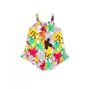 Ολόσωμή φόρμα σορτς με tropical print - Image 2