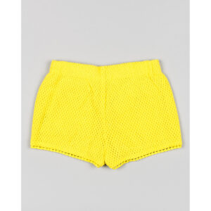 Πλεκτό σορτσάκι LOSAN κίτρινο με λουλουδάκια - Image 2