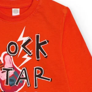TUC TUC Πορτοκαλί Μπλούζα Rock Star με Μακρύ Μανίκι - Image 3