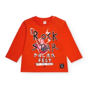 TUC TUC Πορτοκαλί Μπλούζα Rock Star με Μακρύ Μανίκι - Image 1