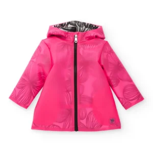 Φούξια Αδιάβροχο Μπουφάν με εσωτερική επένδυση και Κουκούλα  – TUC TUC - Image 1