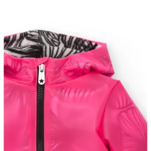 Φούξια Αδιάβροχο Μπουφάν με εσωτερική επένδυση και Κουκούλα  – TUC TUC - Image 4