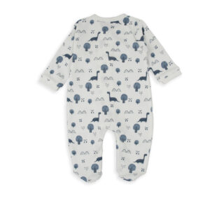 Βρεφικό Φορμάκι Λευκό με Δεινόσαυρους & Κουμπάκια - Image 2