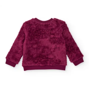TUC TUC Μπορντό Fleece Μπλούζα με Κεντητή Λεπτομέρεια "Magic" - Image 2