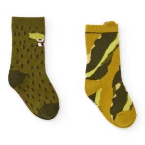 Σετ 2 παιδικές κάλτσες σε χακί αποχρώσεις TUC TUC - Image 1