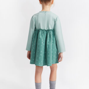 Παιδικό φόρεμα με μακρύ μανίκι και φλοράλ λεπτομέρειες - Image 4