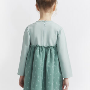 Παιδικό φόρεμα με μακρύ μανίκι και φλοράλ λεπτομέρειες - Image 2