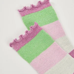 Σετ 2 Παιδικές Κάλτσες Ριγέ και με Λουλούδια TUC TUC - Image 3