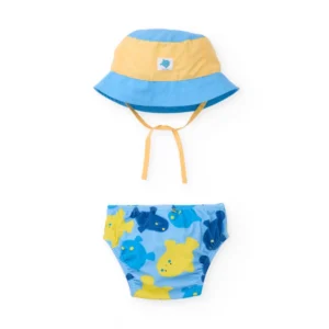 TUC TUC Βρεφικό Μαγιό Μπλε με Καπελάκι - Image 2