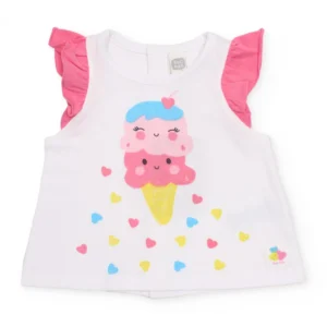 TUC TUC Σετ Μπλουζάκι με Παγωτό & Φουφουλίτσα - Image 1