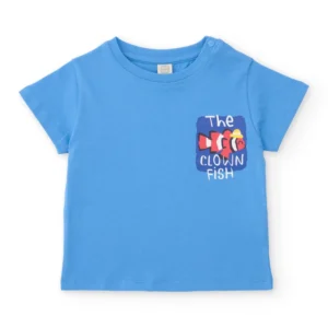 TUC TUC Παιδικό Σετ Μπλε Μπλουζάκι με Πολύχρωμο Σορτσάκι - Image 2