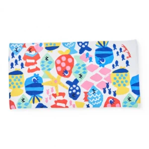 Πετσέτα θαλάσσης TUC TUC με πολύχρωμα ψαράκια - Image 1