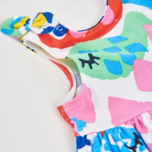 Παιδικό Φόρεμα Λευκό με Πολύχρωμα Ψαράκια TUC TUC - Image 3