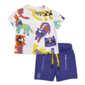 TUC TUC Παιδικό Σετ Μπλουζάκι με Μωβ Σορτσάκι - Image 1