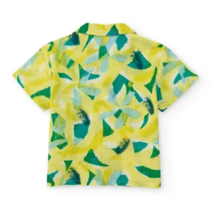 TUC TUC Πουκάμισο Κοντομάνικο με Τροπικό Μοτίβο - Image 2