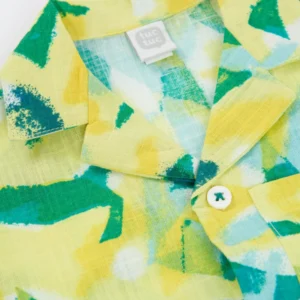 TUC TUC Πουκάμισο Κοντομάνικο με Τροπικό Μοτίβο - Image 3