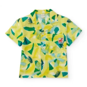 TUC TUC Πουκάμισο Κοντομάνικο με Τροπικό Μοτίβο - Image 1