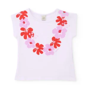TUC TUC Μπλούζα Λευκή με Λουλούδια - Image 1