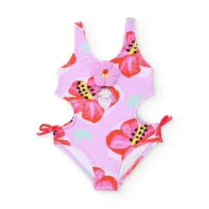 TUC TUC Παιδικό Ολόσωμο Μαγιό με Λουλουδάτο Μοτίβο - Image 1