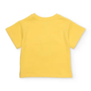 Παιδικό Σετ Μπλούζα και Κολάν Κίτρινο με Μαύρα Λουλούδια TUC TUC - Image 4