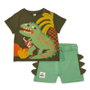 Παιδικό Σετ Μπλούζα και Βερμούδα με Δεινόσαυρο και "Αγκάθια" TUC TUC - Image 1