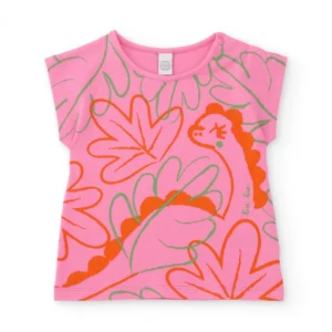TUC TUC Μπλούζα Ροζ με Δεινοσαυράκι - Image 1