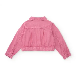 Παιδικό Τζιν Τζάκετ Ροζ με Λουλούδια TUC TUC - Image 2