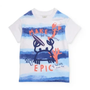 TUC TUC Παιδικό Σετ Μπλουζάκι με Μπλε Σορτσάκι Καβουράκι - Image 2