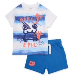 TUC TUC Παιδικό Σετ Μπλουζάκι με Μπλε Σορτσάκι Καβουράκι - Image 1