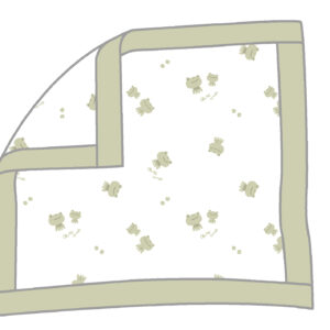 Κουβέρτα Babybol, Εκρού με Μικρά Βατραχάκια - Image 1