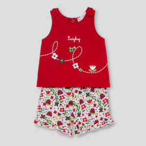 Σετ STREET MONKEY μπλουζάκι Ladybug και σορτσάκι με πασχαλίτσες - Image 1