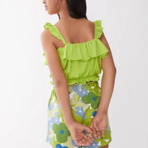 Σετ STREET MONKEY τοπ με βολάν και σορτς με λουλούδια - Image 6