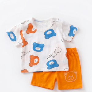Παιδικό σετ μπλουζάκι και σορτσάκι με αρκουδάκια - Image 1