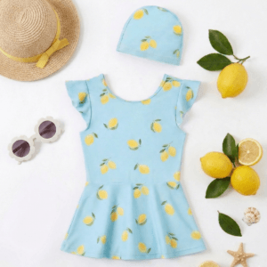 Παιδικό Μαγιό Σετ με Καπελάκι και Λεμόνια - Image 1